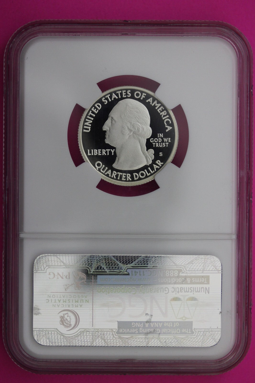 2010 S PF 70 Silver Quarter Yosemite National Park NGC Graded Certified Slab 438