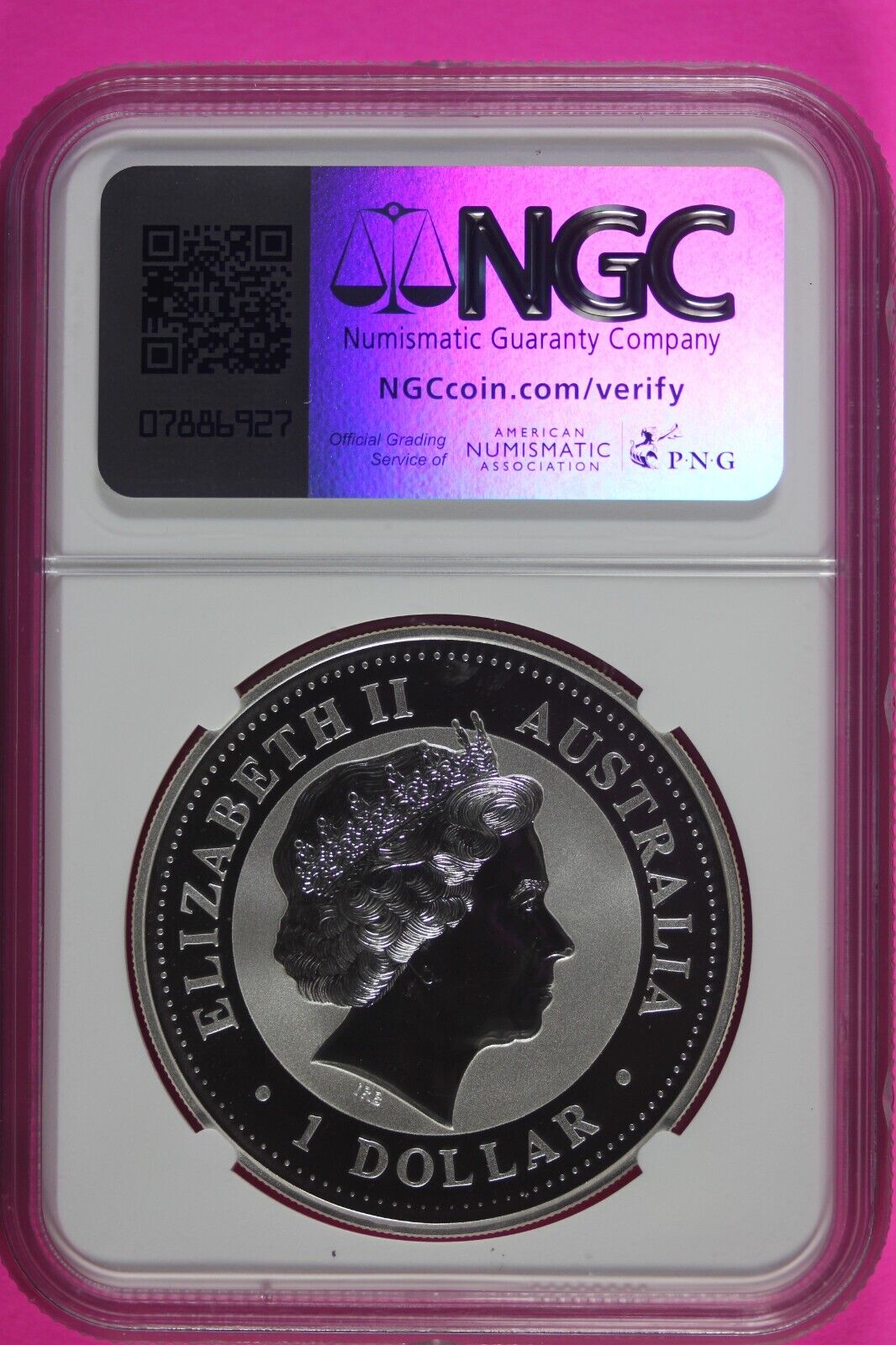 2000 MS 70 Year Of The Dragon Australia Lunar NGC Certified Authentic Slab 893