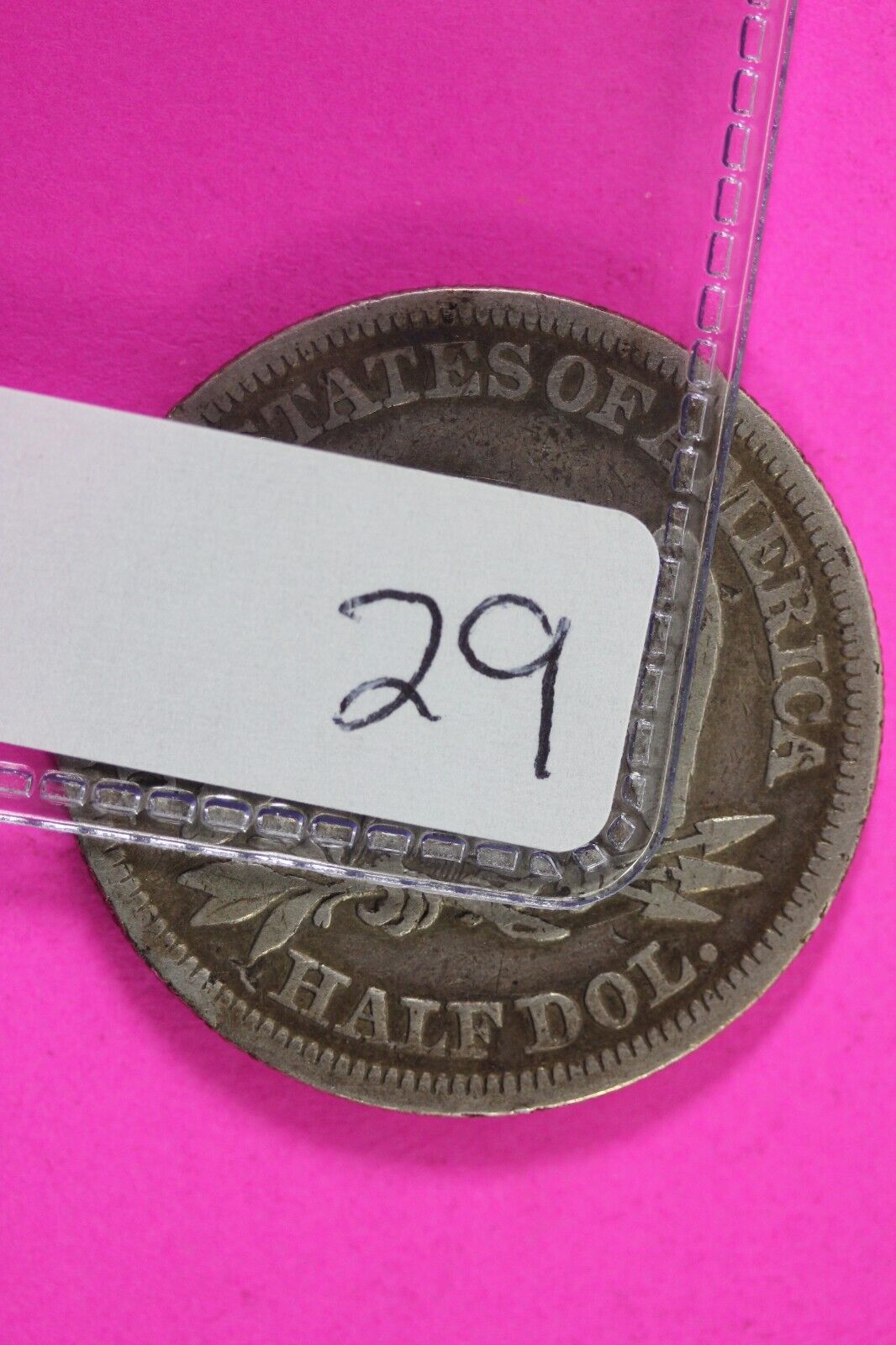 1859 P Seated Liberty Half Dollar Silver Semi Key Date Exact Coin In Pics 29