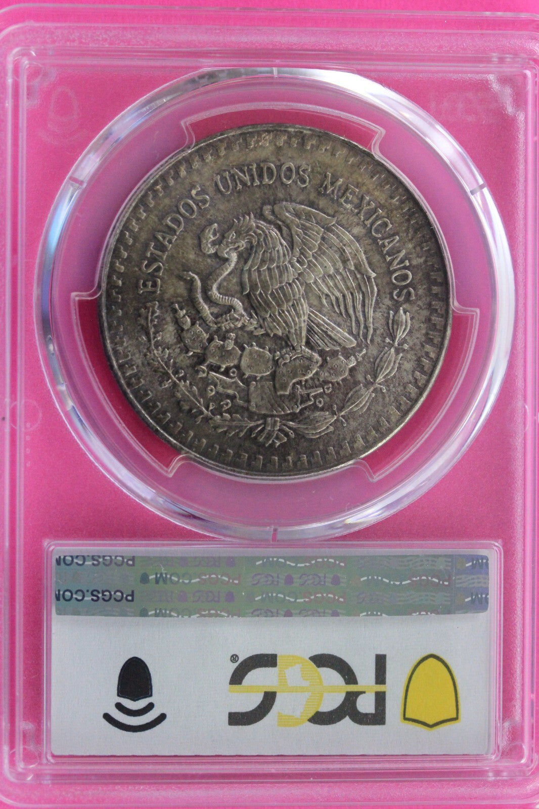 Toned 1984 MS 66 Libertad Mexico 1 OZ Silver Coin PCGS Certified Authentic 115