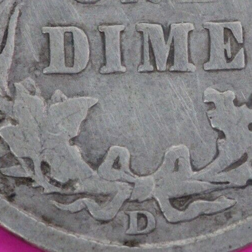 1911 D Barber Liberty Dime Scarce Semi Key Date Silver Coin Denver Mint 27