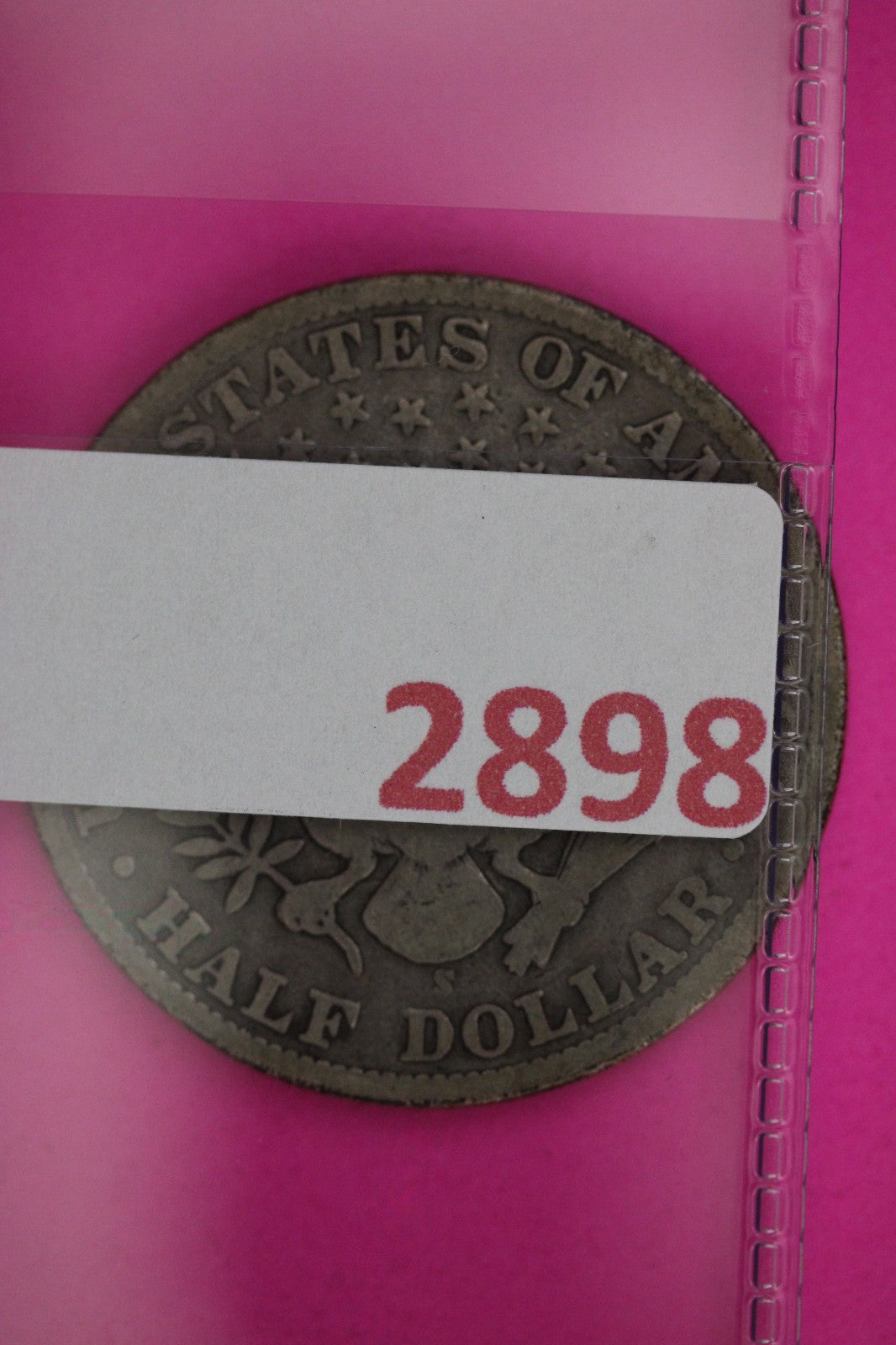 1909 Inverted S Barber Liberty Half Dollar Silver Guaranteed Authentic Coin 2898