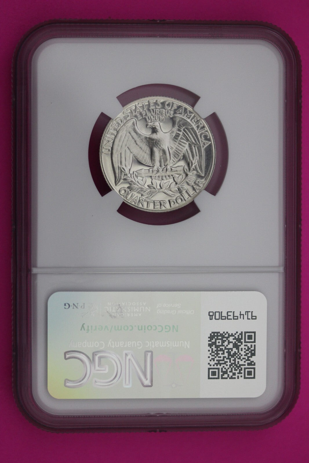 1964 PF 67 Proof Washington Silver Quarter NGC Certified Graded Authentic 285
