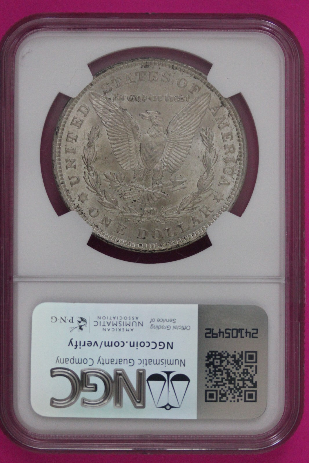 1921 P MS 64 Liberty Morgan Silver Dollar NGC Certified Graded Authentic 760