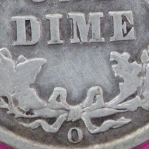 1907 O Barber Liberty Dime Scarce Semi Key Date Silver Coin New Orleans Mint 168