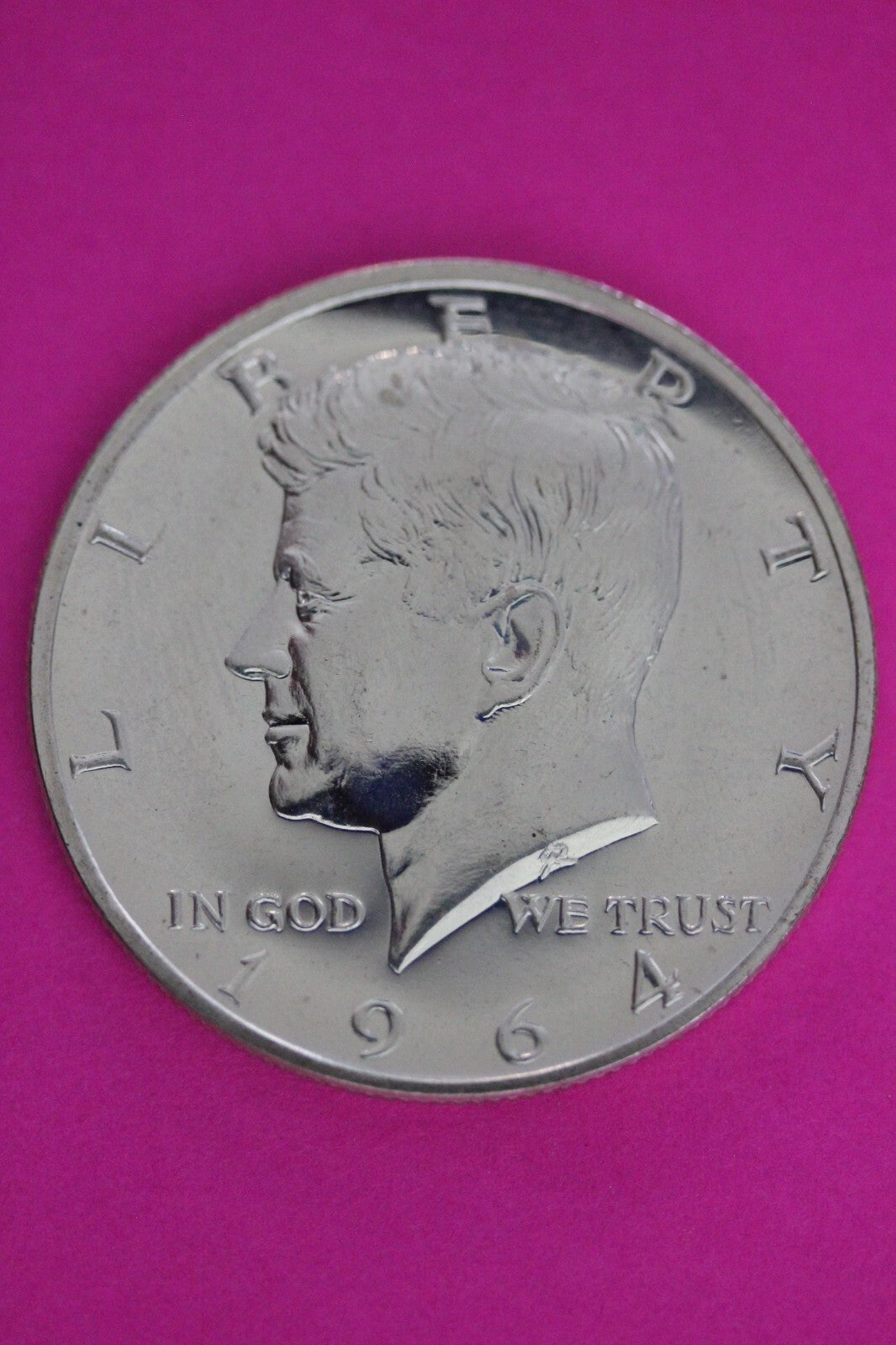 Accented Hair 1964 Proof John F Kennedy Silver Half Dollar Milk Spots N465