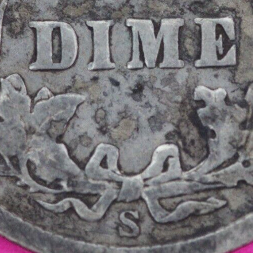 1907 S Barber Liberty Dime Scarce Semi Key Date Silver Coin San Francisco 126