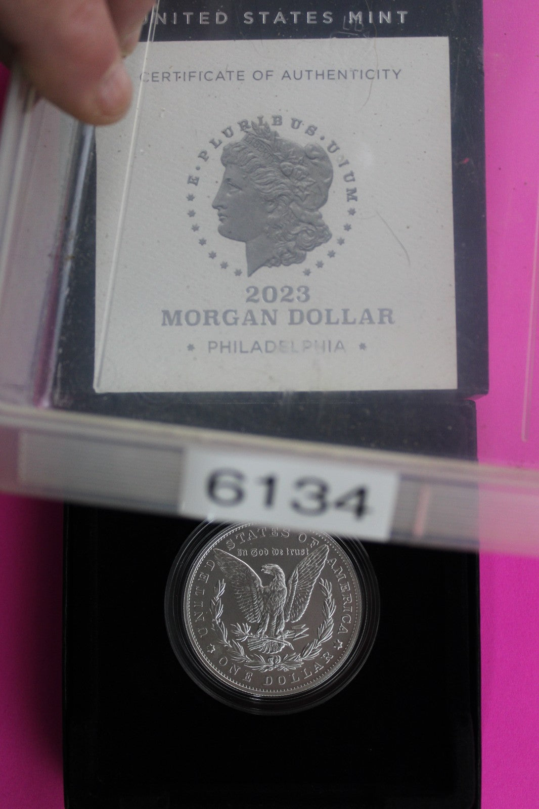 Gem Brilliant Uncirculated 2023 P Morgan Silver Dollar .999 Mint Box COA 6134