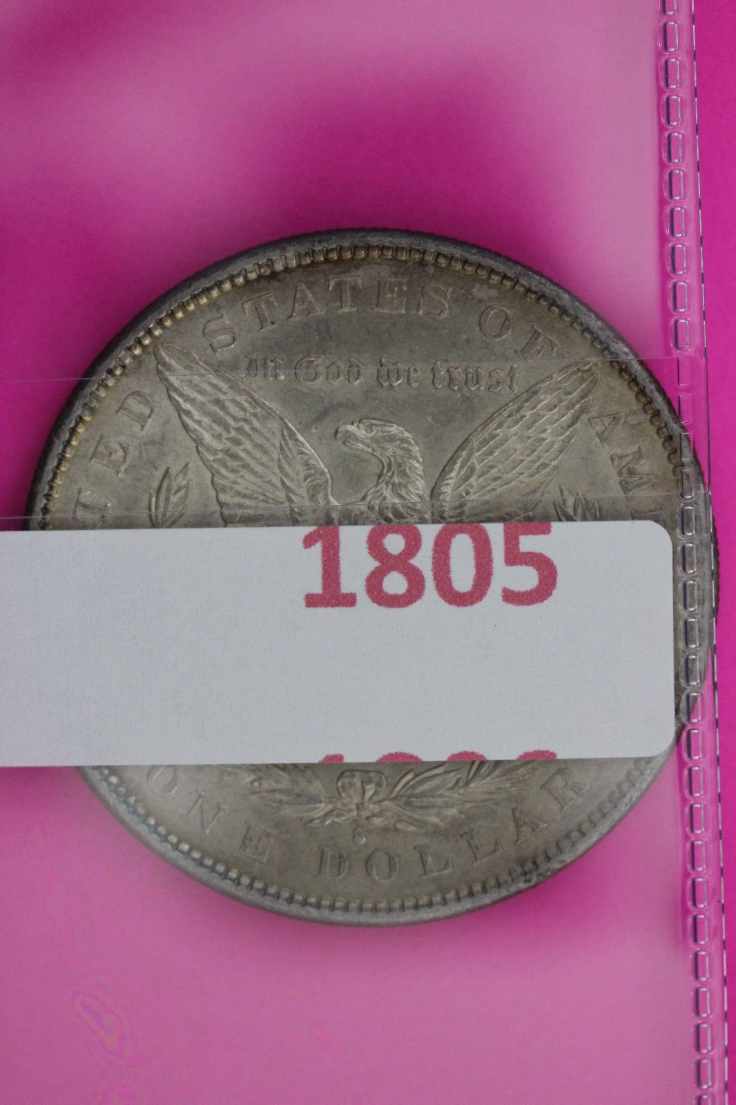 High Grade 1891 S Morgan Liberty Silver Dollar Guaranteed Authentic Coin 1805