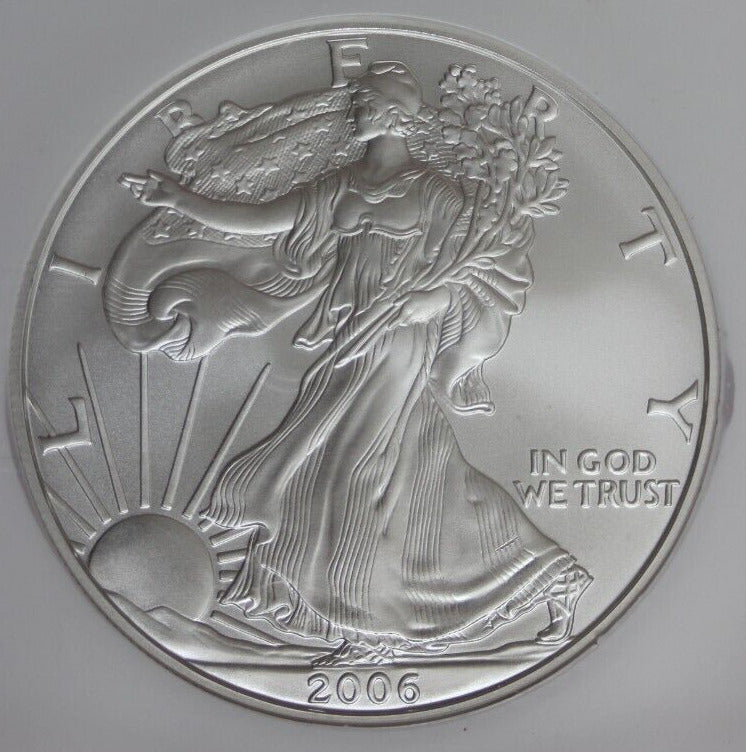 2006 W MS 69 Silver Eagle 20th Anniversary Silver Dollar Set NGC Graded Slab 490