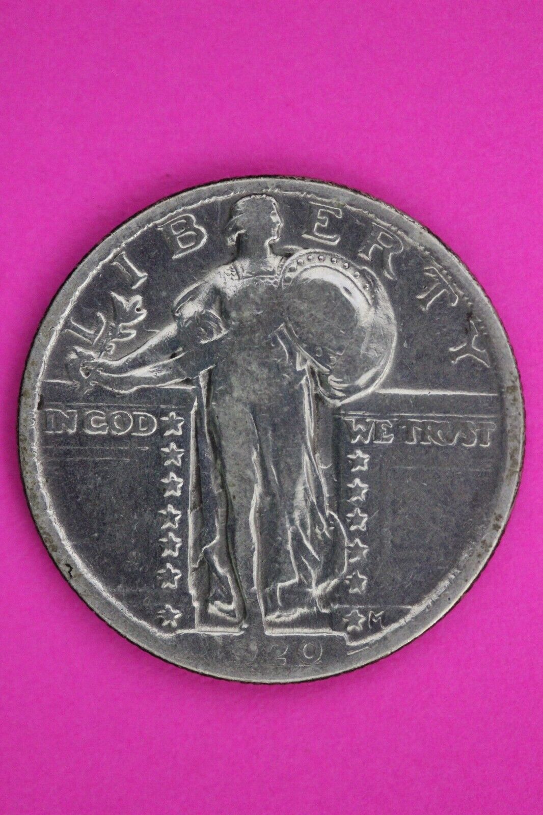 1920 P Standing Liberty Silver Quarter Semi Key Date Coin Exact Coin In Pic 43