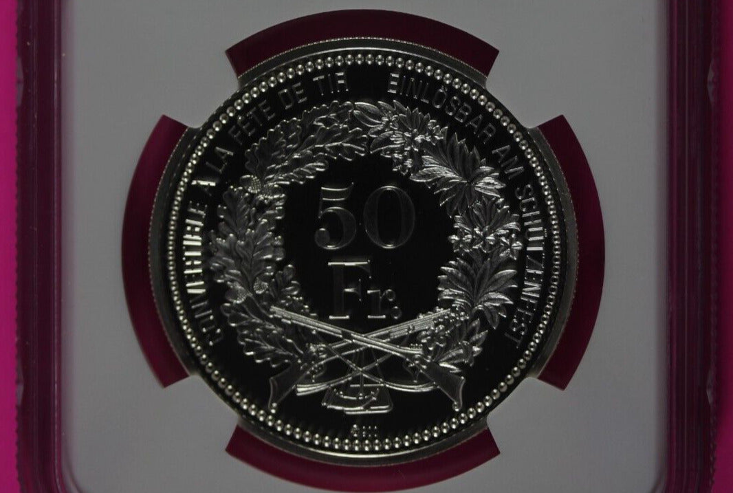 2009 PF 69 Switzerland Shooting Festival 50 Francs Obwalden Festival NGC 446
