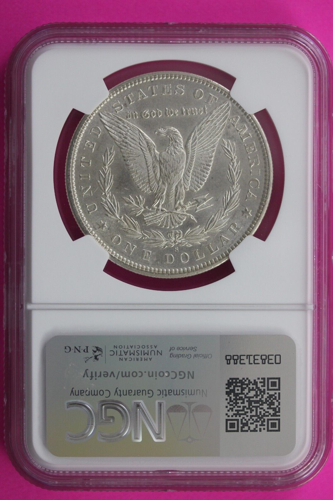 1890 S MS 62 Liberty Morgan Silver Dollar NGC Certified Graded Authentic 676