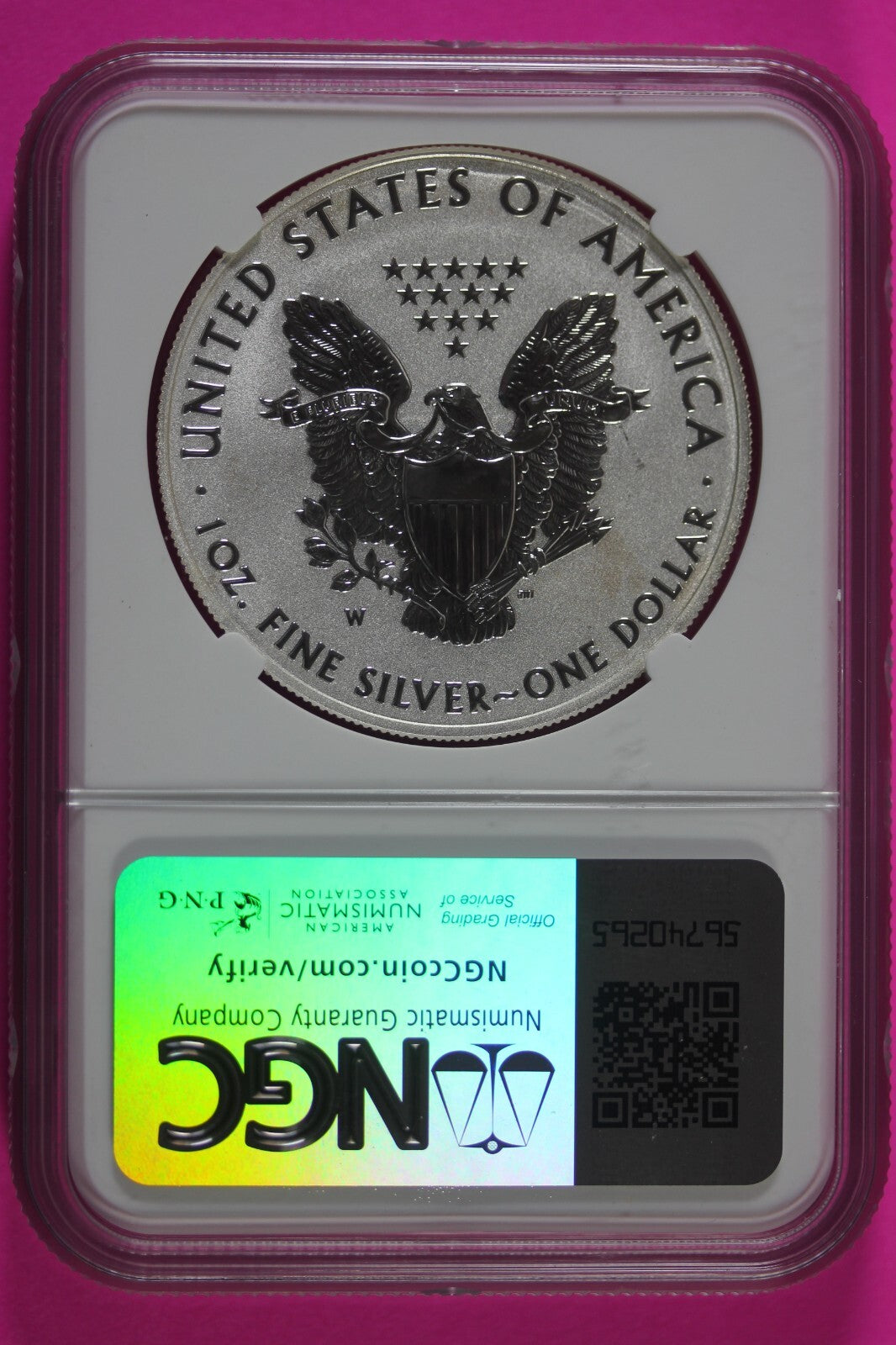 2013 W PF 69 Silver American Eagle Reverse Proof Deep Cameo Authentic NGC 969