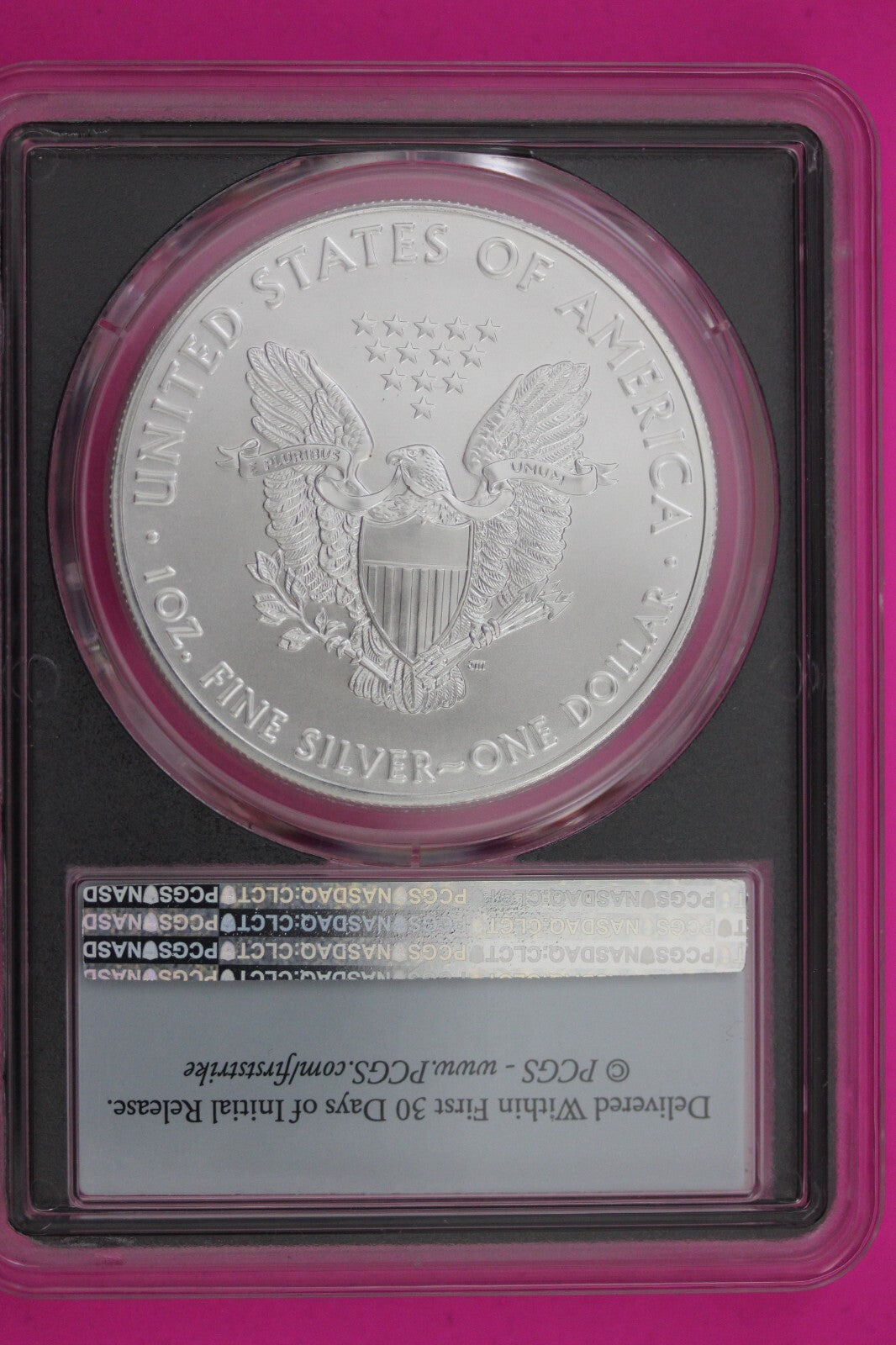 2020 MS 70 Silver Eagle Coin 1 OZ .999 PCGS Certified Graded Authentic Slab 592
