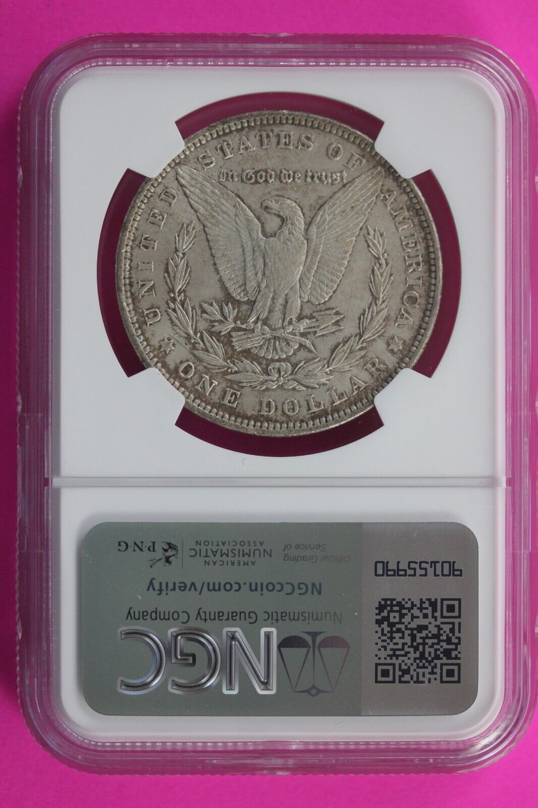1896 P MS 63 Liberty Morgan Silver Dollar NGC Certified Graded Authentic 479