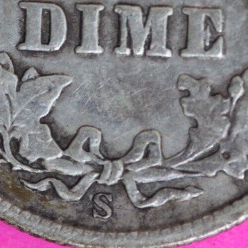 High Grade 1908 S Barber Liberty Dime Scarce Semi Key Date Silver Coin 45