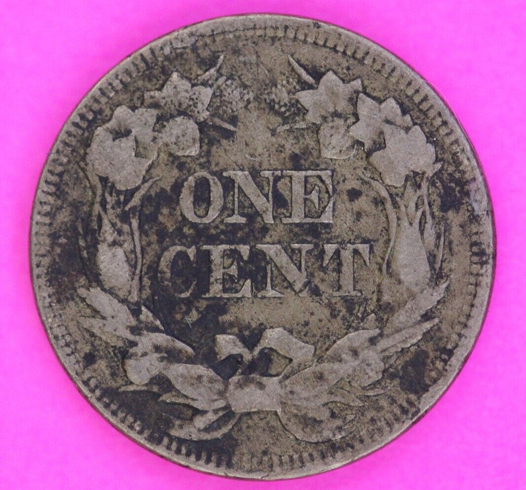 1857 Flying Eagle Cent Penny You Get The Exact Same Scarce Coin In Pics 155