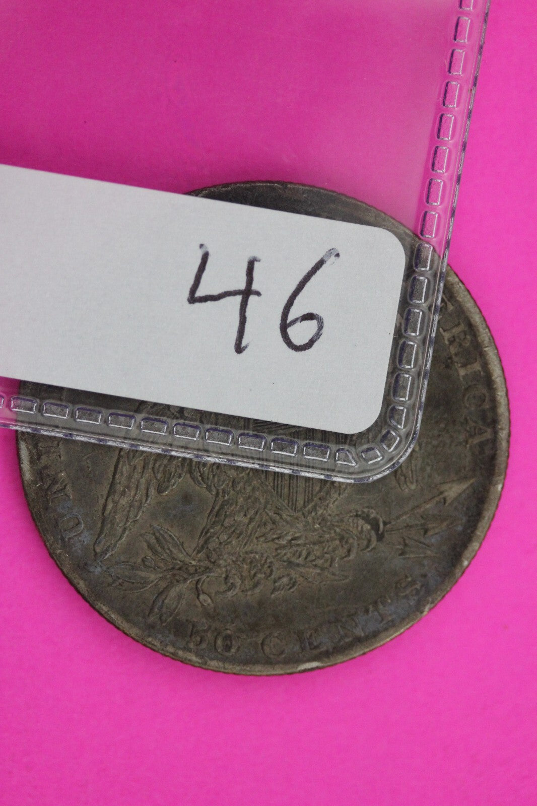 Hi Grade 1837 Capped Bust Half Dollar Heavy Clashing O-102 R4 Very Rare Coin 46