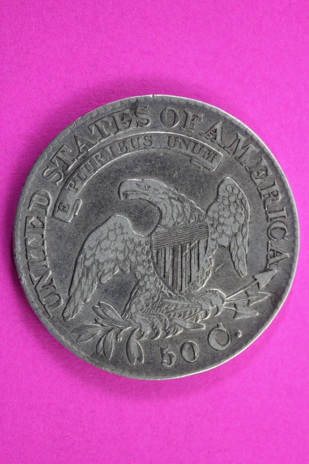 1828 Capped Bust Half Dollar Exact Coin In Pics Silver Rare Semi Key Date 08