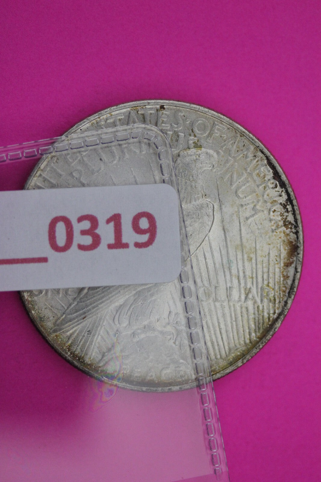 Toned 1923 D Peace Silver Dollar LIberty Coin Guaranteed Authentic 0323N