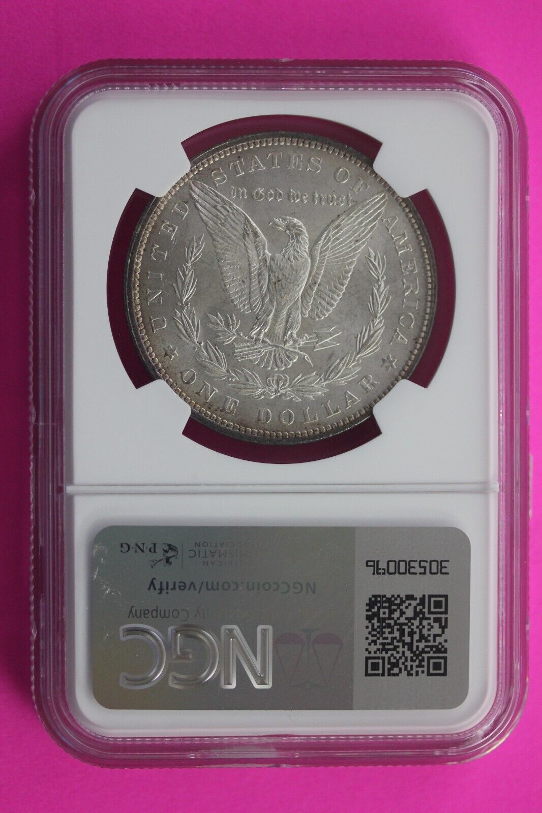 1880 P MS 63 Liberty Morgan Silver Dollar NGC Certified Slab Free Shipping 693