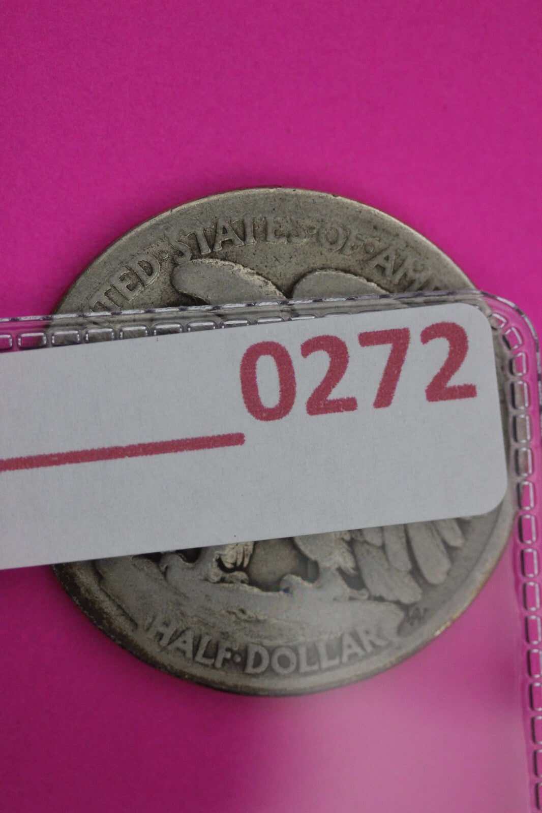 1916 D OBV Walking Liberty Silver Half Dollar Walker Guaranteed Authentic 0272N