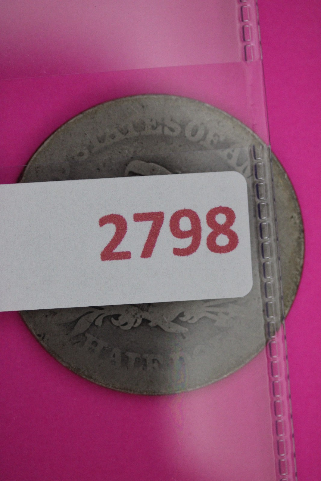 1858 P Seated Liberty Half Dollar Silver Exact Coin Shown Low Grade Filler 2798