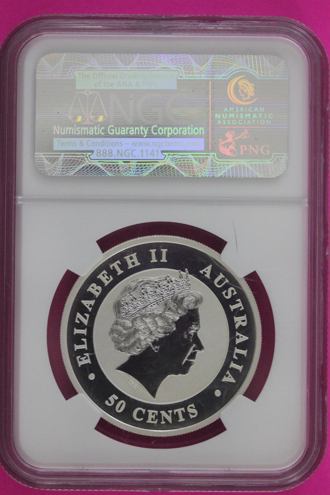 2014 P MS 69 Australia Koala 50 Cents 1/2 OZ Silver NGC Certified Graded 128
