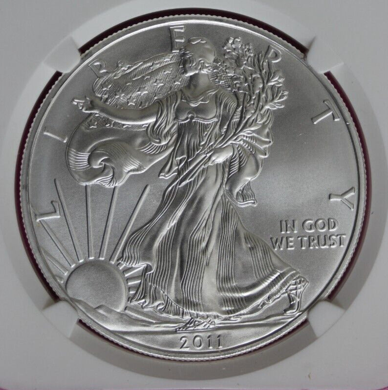 2011 MS 69 Silver Eagle 25th Anniversary Set Early Releases NGC Certified 1228