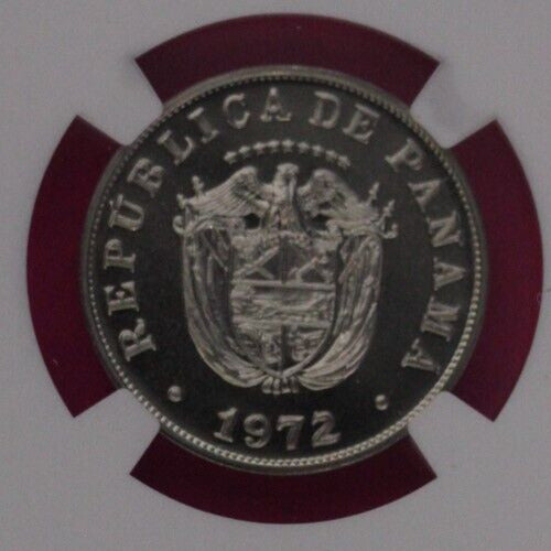 1972 Panama PF 69 Ultra Cameo Proof 5 Centesimos NGC Certified Graded Slab 857