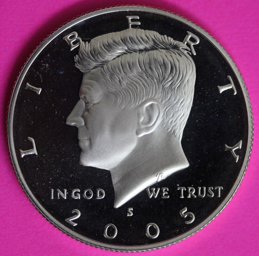 GEM Proof Silver 2005 S John F Kennedy Half Dollar Exact Coin Shown Tom 40