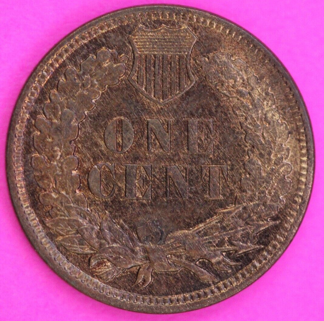 1908 BU Clashed OBV Indian Head Cent Penny High Grade Exact Coin Shown 336