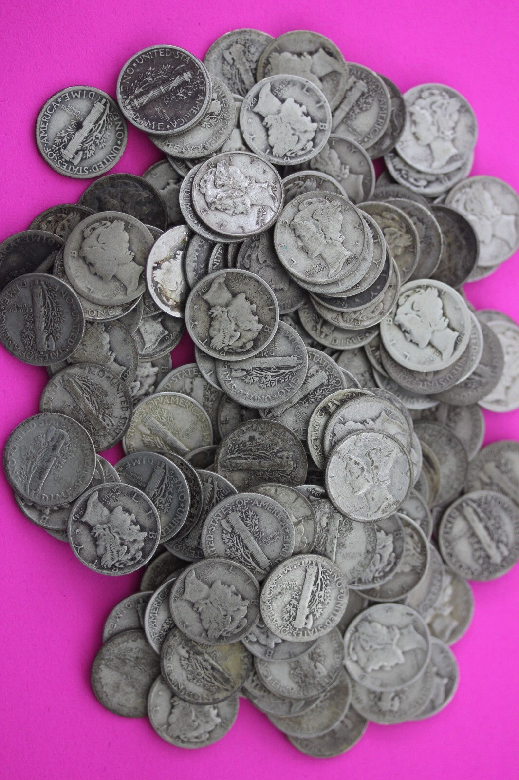 4 Standard Ounces Coin Weight 90% Silver Junk Mercury & Roosevelt Dimes Bullion