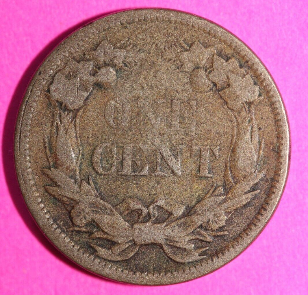 1858 Flying Eagle Cent Penny Exact Scarce Early Type Exact Coin as Pictured 50