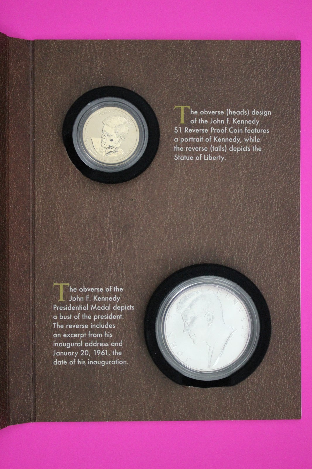Gem 2015 John Kennedy Coins & Chronicles Mint Set 1 Ounce Silver Box & COA 7047