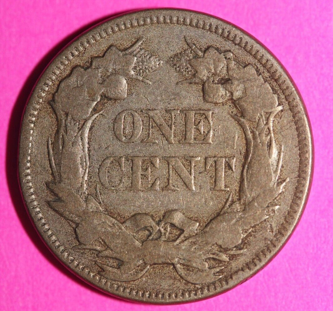 1857 Flying Eagle Cent Penny Exact Scarce Early Type Coin as Pictured 15