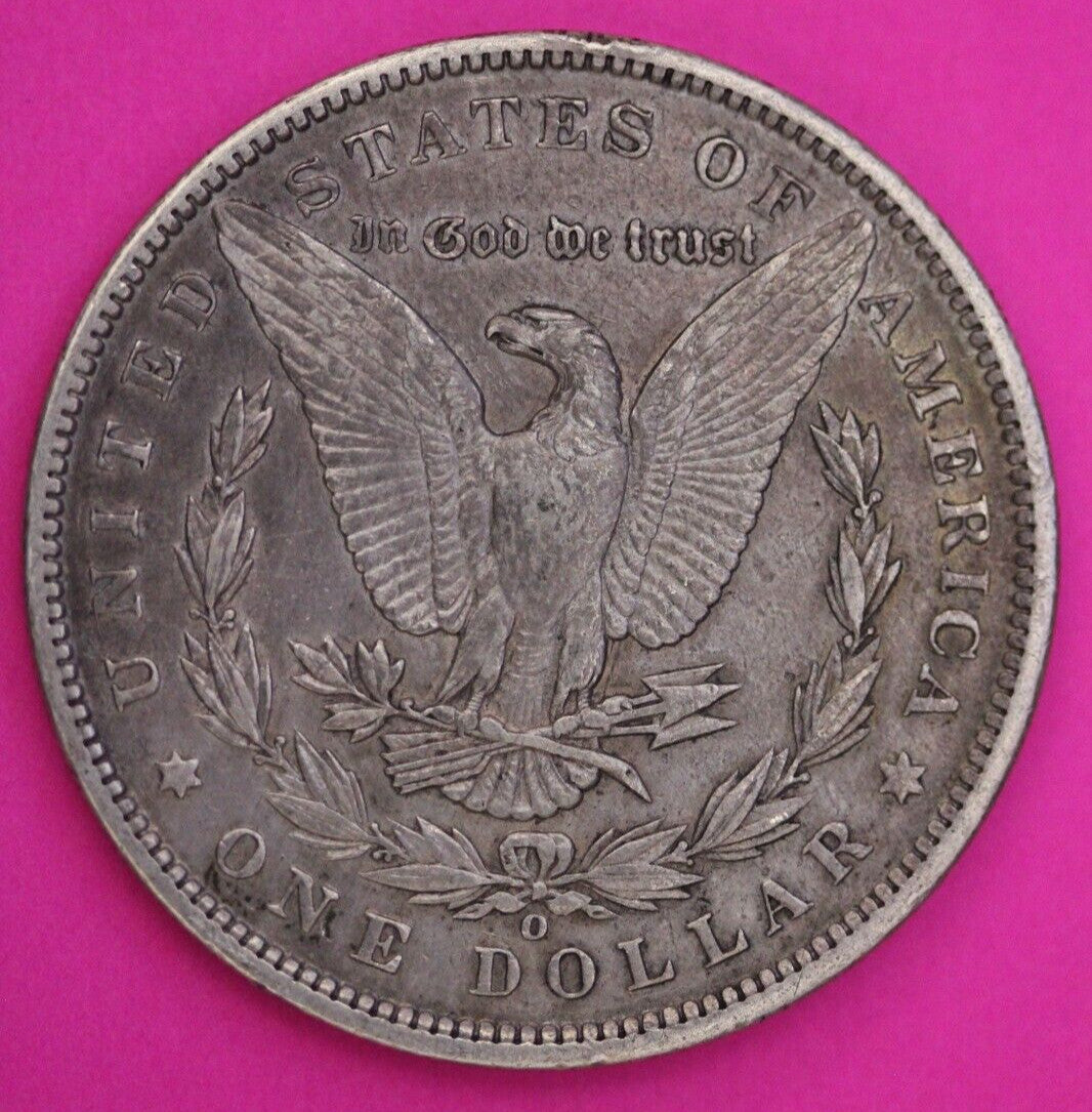 Toned 1891 O Morgan Silver Dollar Liberty Rare Key Date Coin New Orleans 355