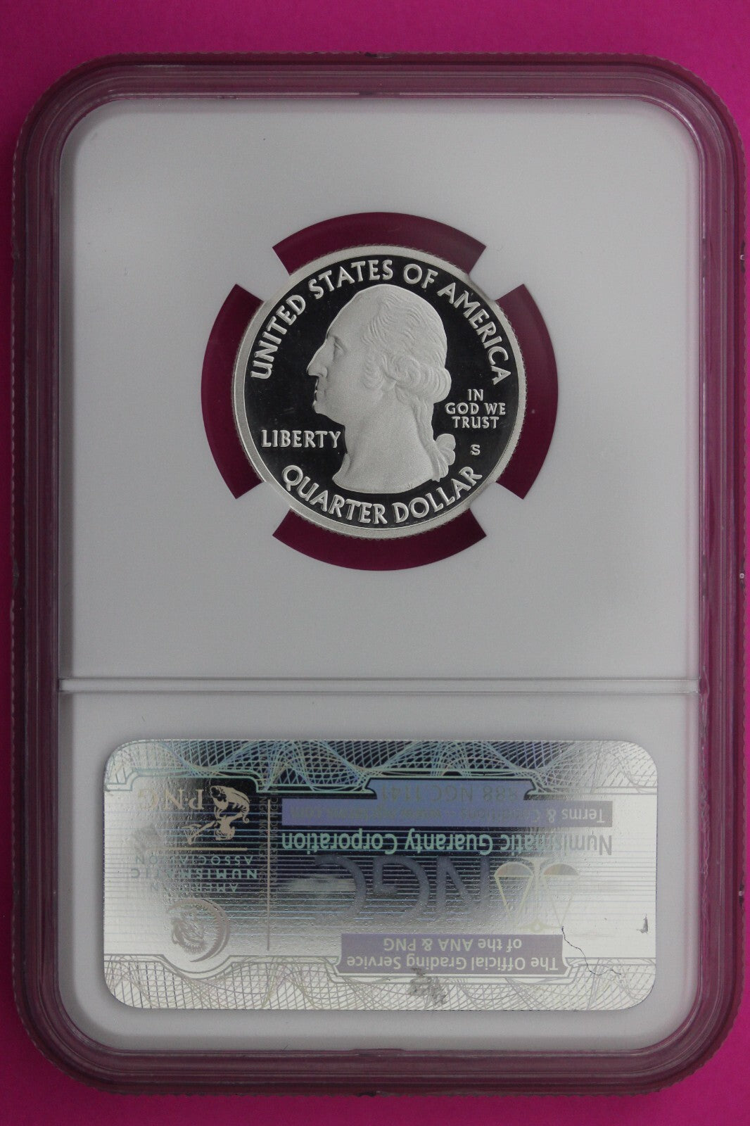 2012 S PF 70 Silver Quarter Acadia National Park NGC Graded Certified Slab 449