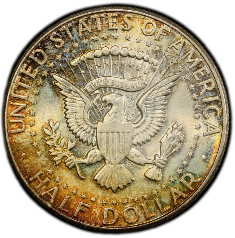 Toned 1964 P Silver MS 65 John F Kennedy Silver Half Dollar PCGS Graded 305