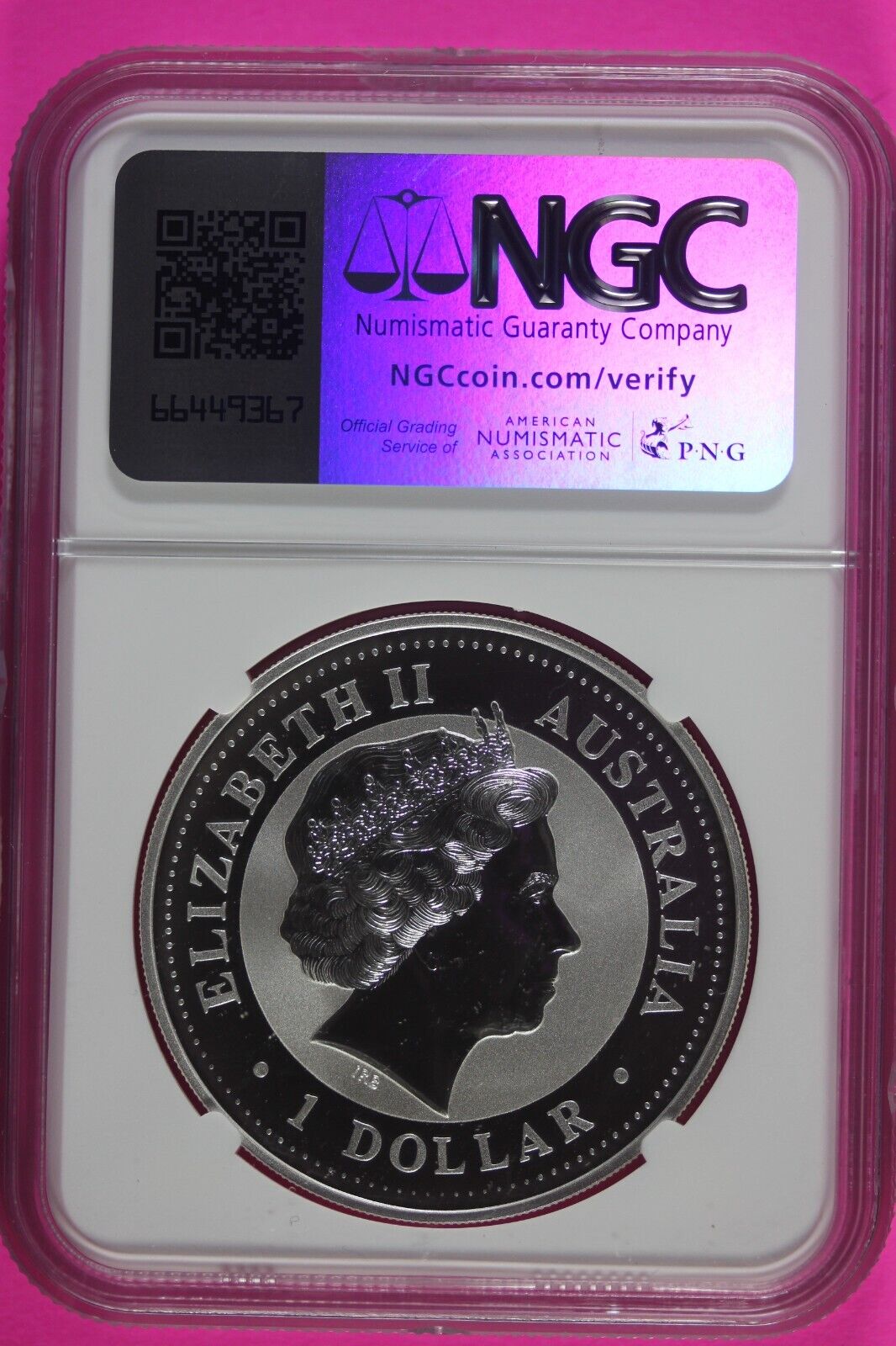 2000 MS 69 Year Of The Dragon Australia Lunar NGC Certified Authentic Slab 887
