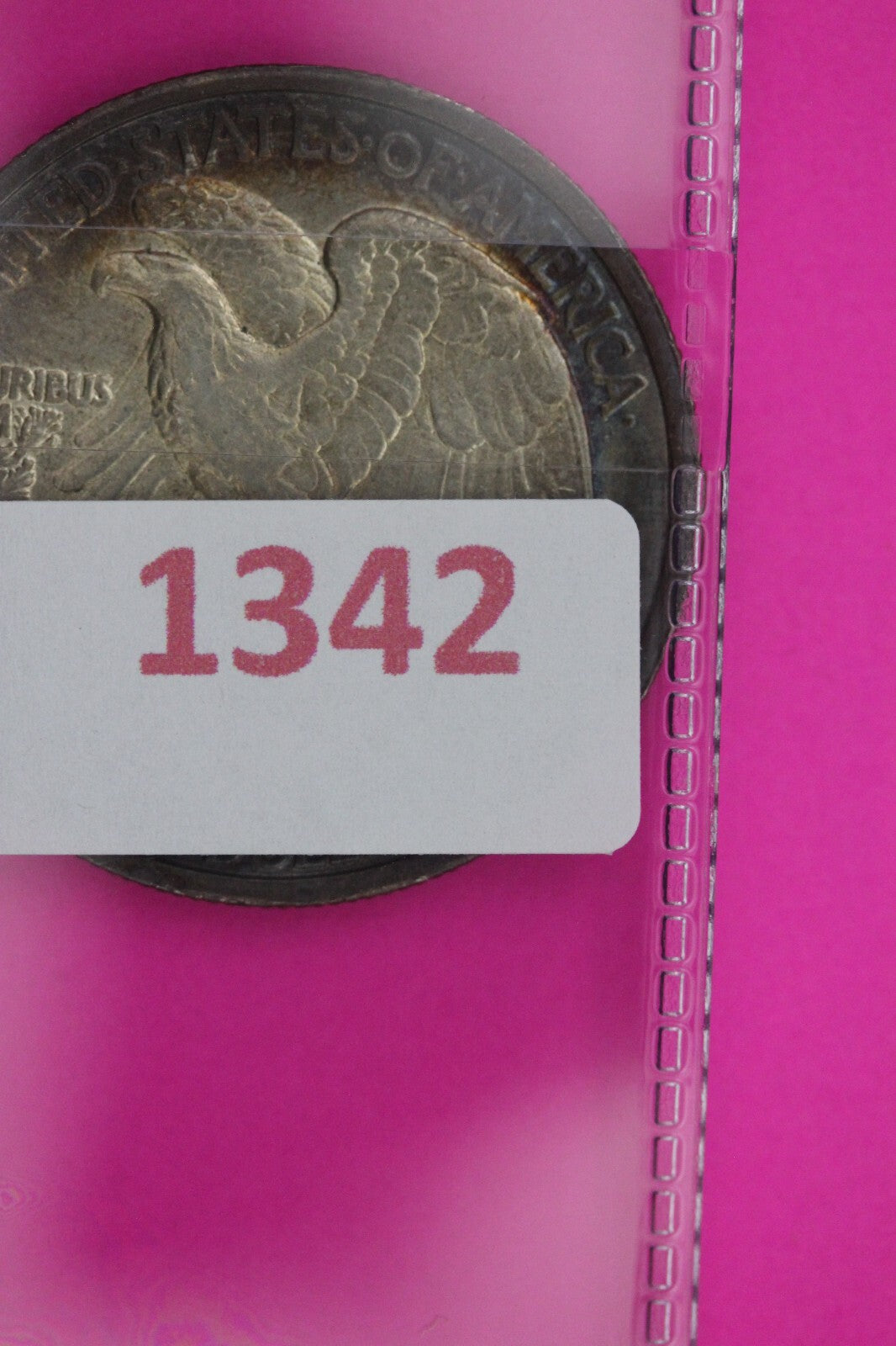 Toned 1942 S Walking Liberty Silver Half Dollar Guaranteed Authentic Coin 1342