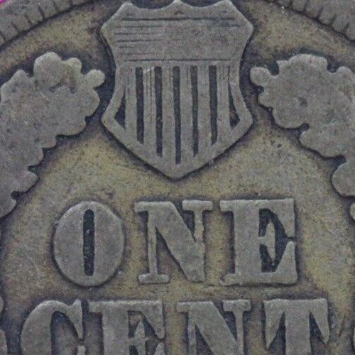 1863 Copper Nickel Indian Head Cent Penny Exact Early Type Coin Pictured 206