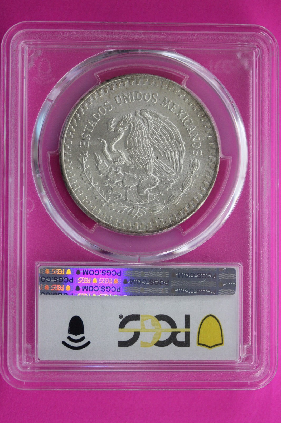 Toned 1983 MS 68 Libertad Mexico 1 OZ Silver Coin PCGS Certified Authentic 242