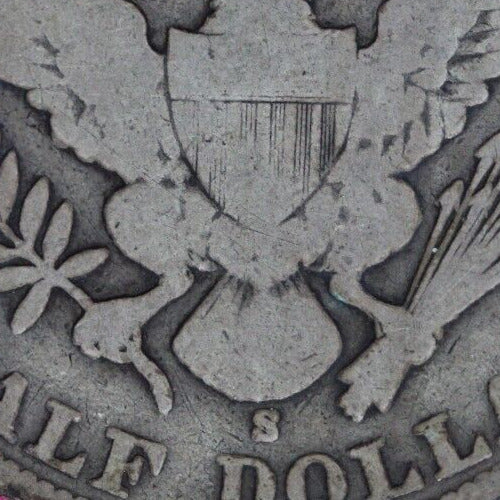 1908 S Barber Liberty Half Dollar Scarce Semi Key Date Coin San Francisco 156