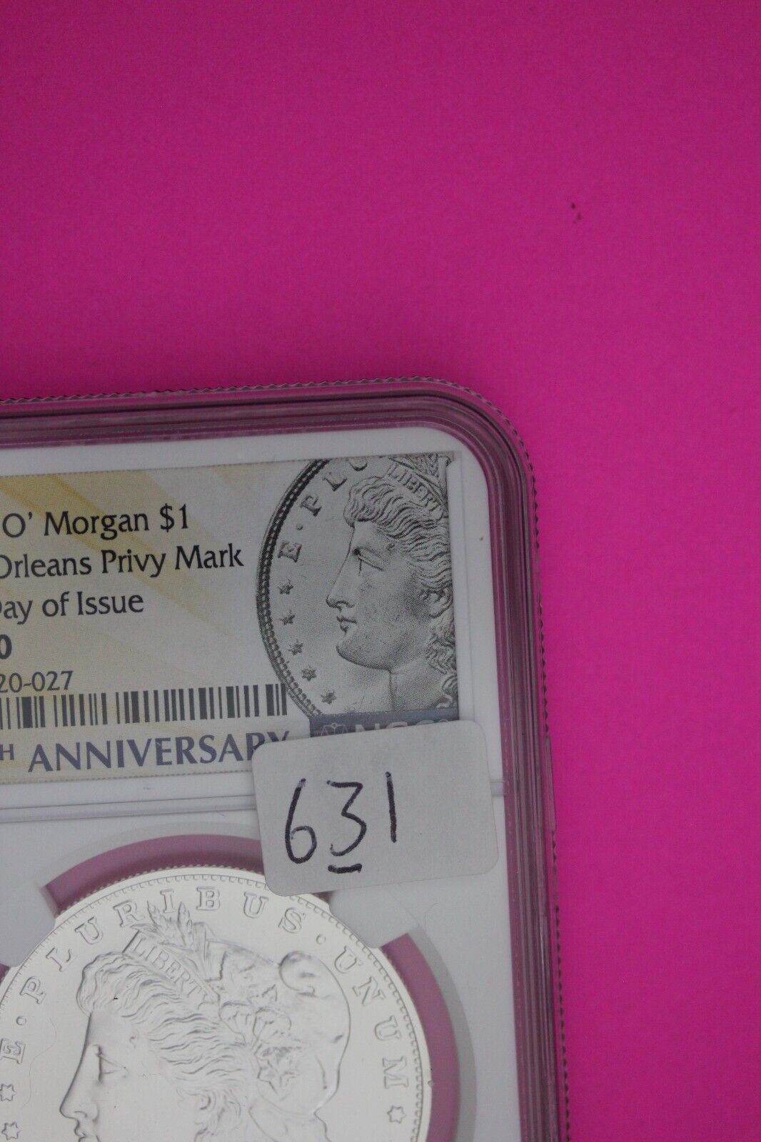 Rare 2021 O MS 70 New Orleans Privy Mark Morgan Silver Dollar NGC 1rst Day 631
