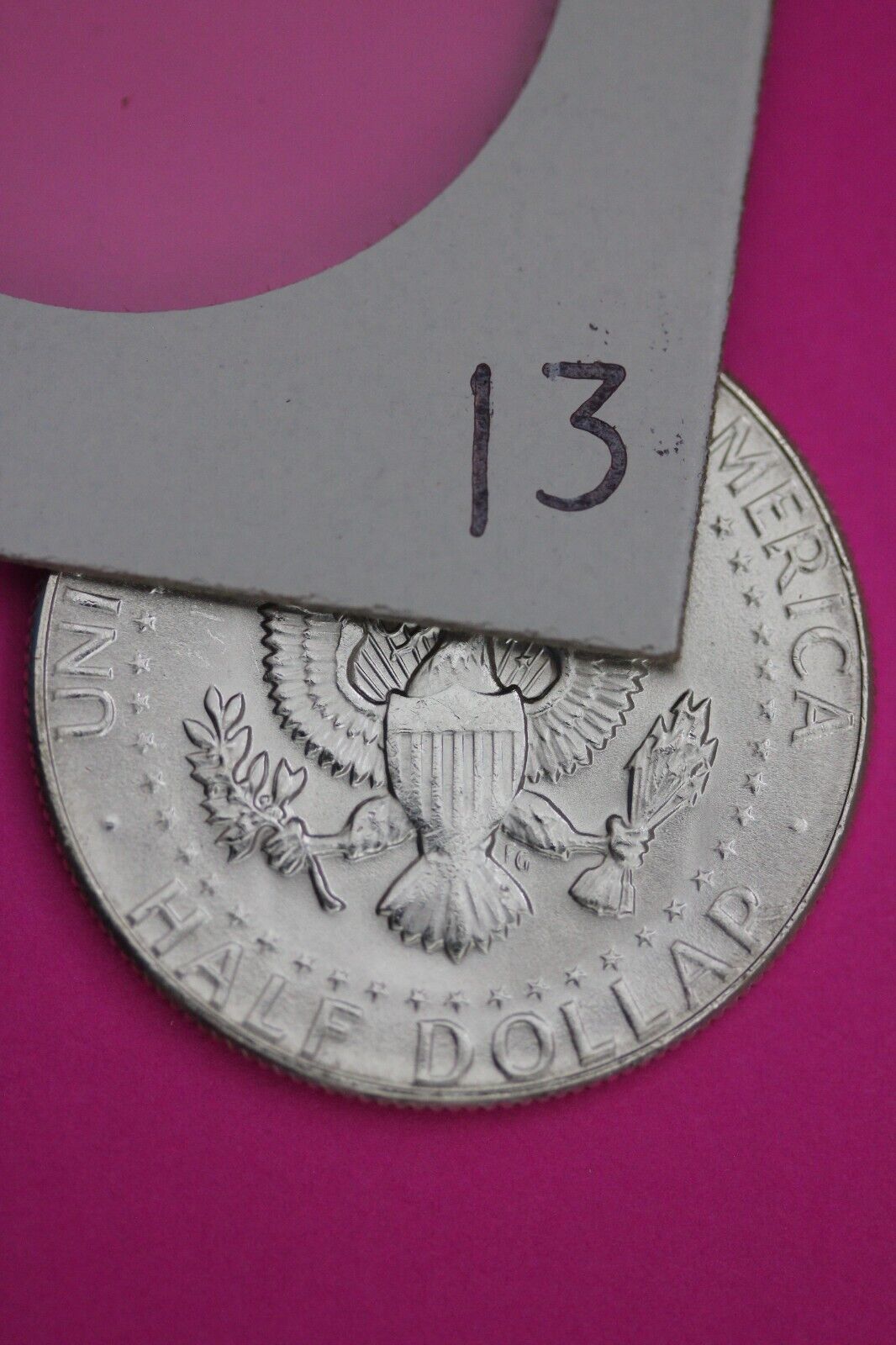 Gem BU 1969 D John F Kennedy Half Dollar 40% Silver Same Coin In Pics TOM 13