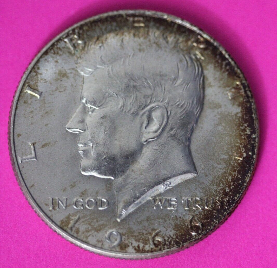 Nicely Toned 1964 P John F Kennedy Silver Half Dollar Exact Gem Coin Shown 05