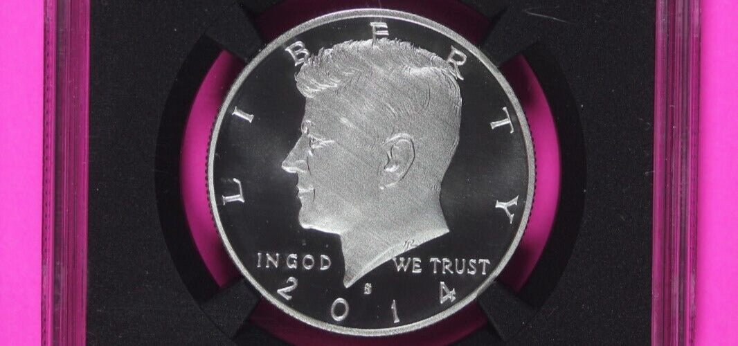2014 S EU 70 Enhanced Silver 50th Anniversary Kennedy Half Dollar NGC Slab 635