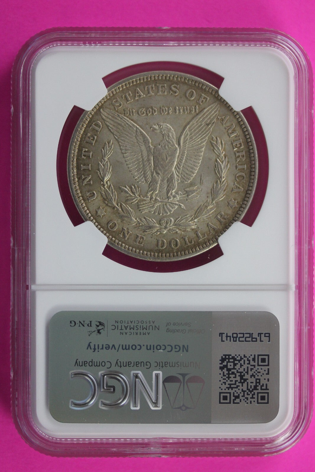 1921 P MS 63 Liberty Morgan Silver Dollar NGC Certified Graded Authentic Slab 80